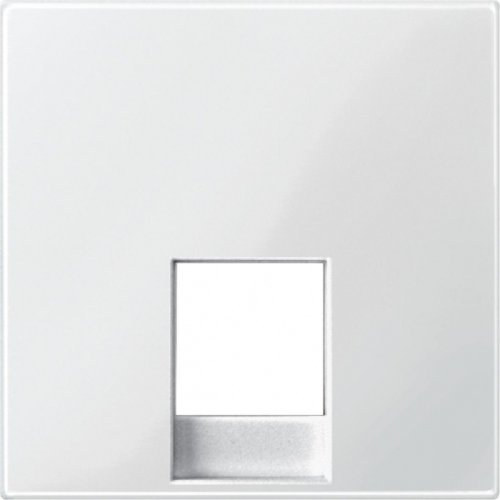 Лицевыя панель Schneider Electric Merten System M для 1-м. розетки RJ45 полярно-белый картинка